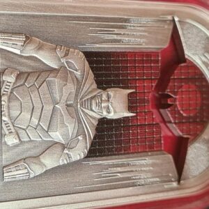 Niue - 2022 $2 1-oz Silver The Batman™ I Am the Shadows, Colorized/Antique Coin - Image 3