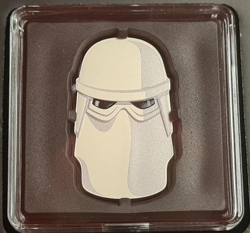 IMPERIAL SNOWTROOPER FACES OF THE EMPIRE 2021 1 oz Pure Silver Proof Special Shaped Coin