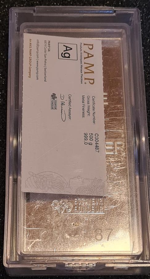 500 gram Silver Bar – PAMP Suisse Lady Fortuna In Protective Case - Image 4