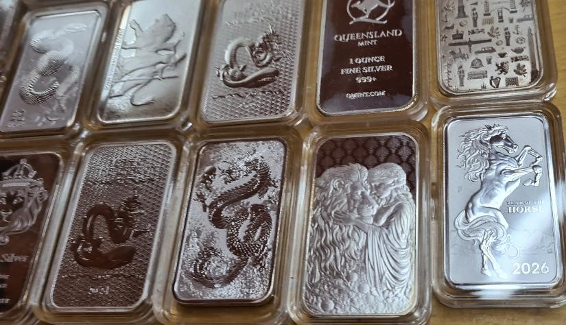 Random 1oz silver Bar in capsule - Image 4