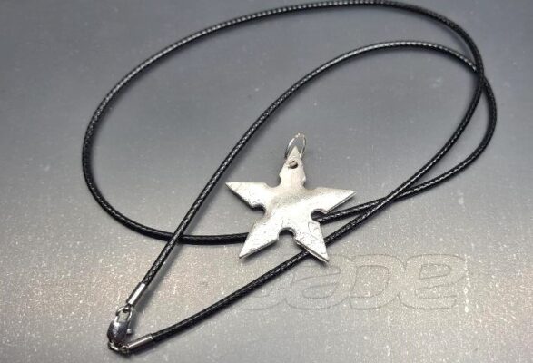 For the person who has it all necklace. This Star, like a Japanese shuriken  (NOT AT ALL FUNCTIONAL! )