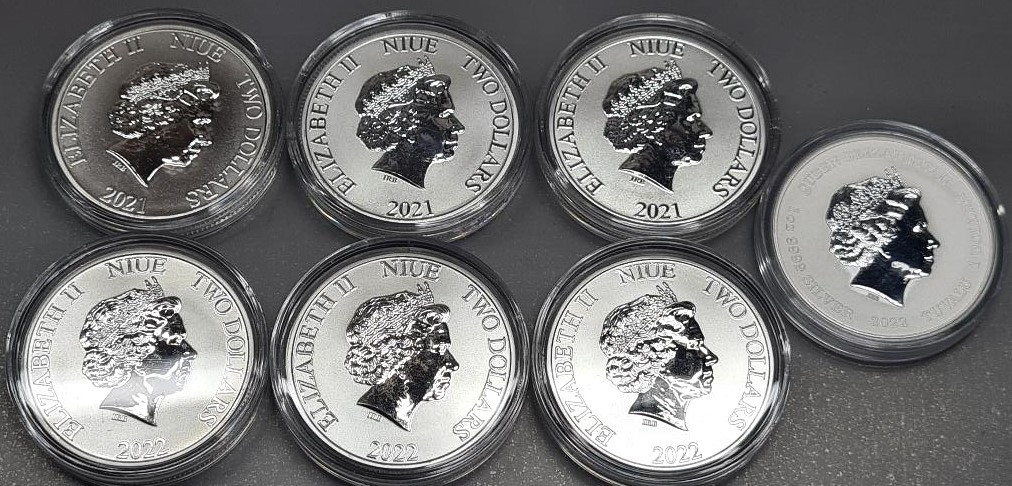 DC Comics Justice League 6 plus a Phantom? 1oz Silver Coin Set Batman Superman Flash Perth Mint - Image 6