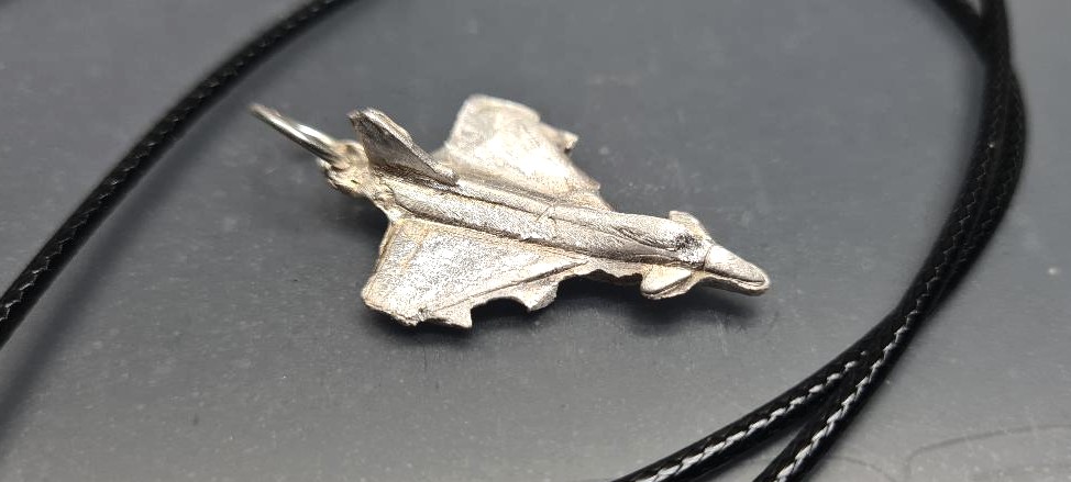 Euro Fighter Typhoon 999 Silver Pendant Necklace - Image 4