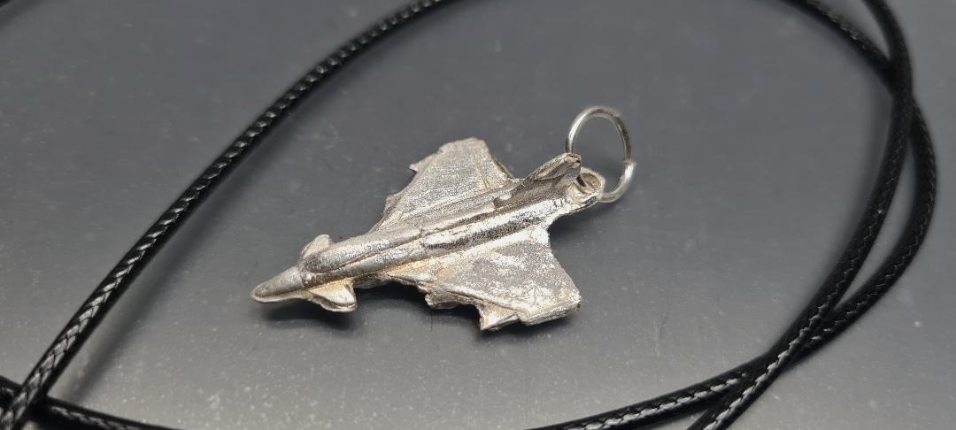 Euro Fighter Typhoon 999 Silver Pendant Necklace - Image 5