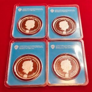 Alternative view of Looney Tunes Coloured Bugs Bunny, Daffy Duck, Tweetie Bird & Road Runner 1oz silver coins
