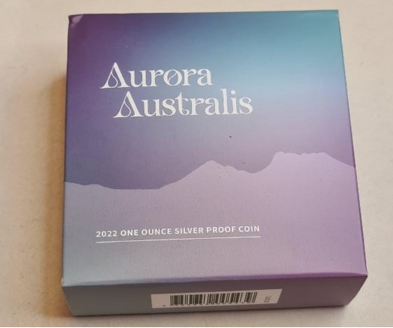 Perth Mint 2022 Aurora Australis 1oz Silver Proof Coin #439 out of 2000 - Image 2