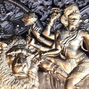 2023 Durga Hindu Goddess Dark Gilded 1oz Silver Bullion Proof