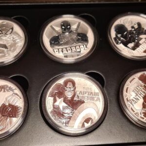 Marvel 9 1oz silver Set in Wooden Box - Image 4