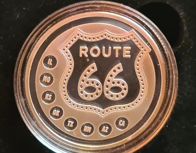 The Icons of Route 66 8-Piece 1oz Silver Shield Collection & Completer & Custom Box & MORE!!! - Image 13