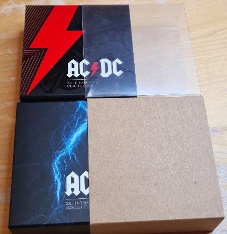 2021 & 2023 ACDC AC/DC RAM 999 Silver Frosted Uncirculated 1 oz Coins PAIR! SET - Image 2