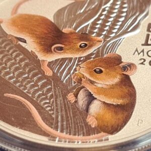 Lunar Series 3 Launch Set: 2020 Year of the Mouse 1 oz Collection Colourised