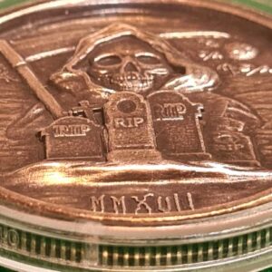 Grim Reaper 1oz Silver Rounds - 2017 & 2018 Ultra High Relief RARE! - Image 5