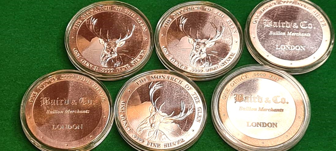 Baird and Co. 1oz silver Rounds in a capsule - Image 6