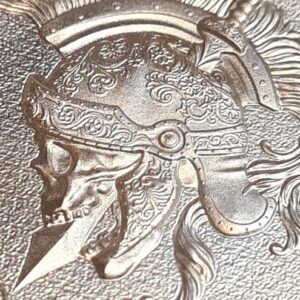 Alternative view of 2 oz Silver "Death Before Dishonor" (Morte Prima di Disonore)
