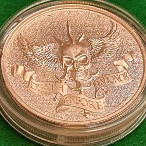 2 oz Silver "Death Before Dishonor" (Morte Prima di Disonore)