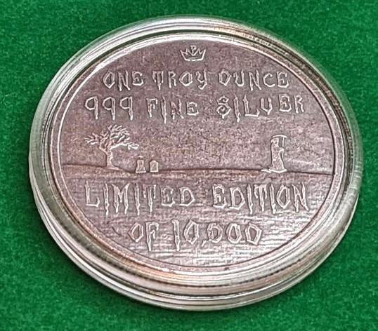 Grim Reaper 1oz Silver Rounds - 2017 & 2018 Ultra High Relief RARE! - Image 8