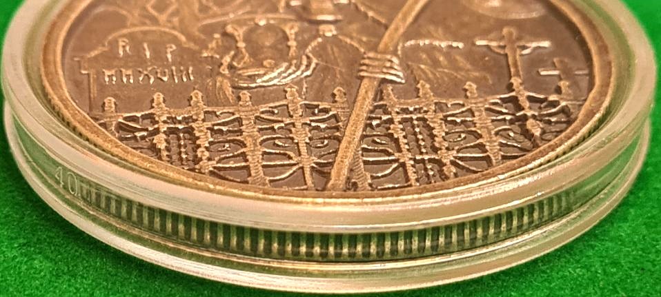 Grim Reaper 1oz Silver Rounds - 2017 & 2018 Ultra High Relief RARE! - Image 11