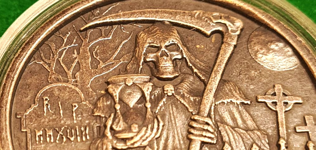 Grim Reaper 1oz Silver Rounds - 2017 & 2018 Ultra High Relief RARE!