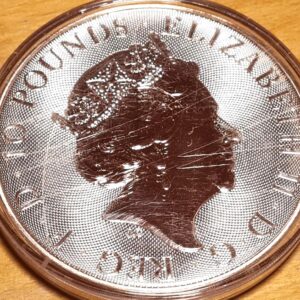 2022 10oz Silver Tudor Beast Lion of England Coin | Royal Mint 999.9 Fine - Image 3