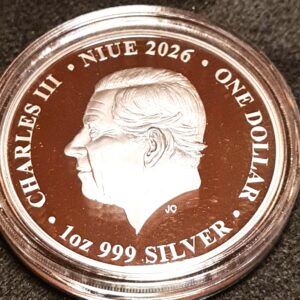 Alternative view of Niue 2023-2026 Chess Series 1oz Silver Black Proof 5-Coin Set (Complete to Date)