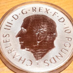 2024 10oz Silver Tudor Beast Tudor Dragon BU Coin | Royal Mint Capsule - Image 3