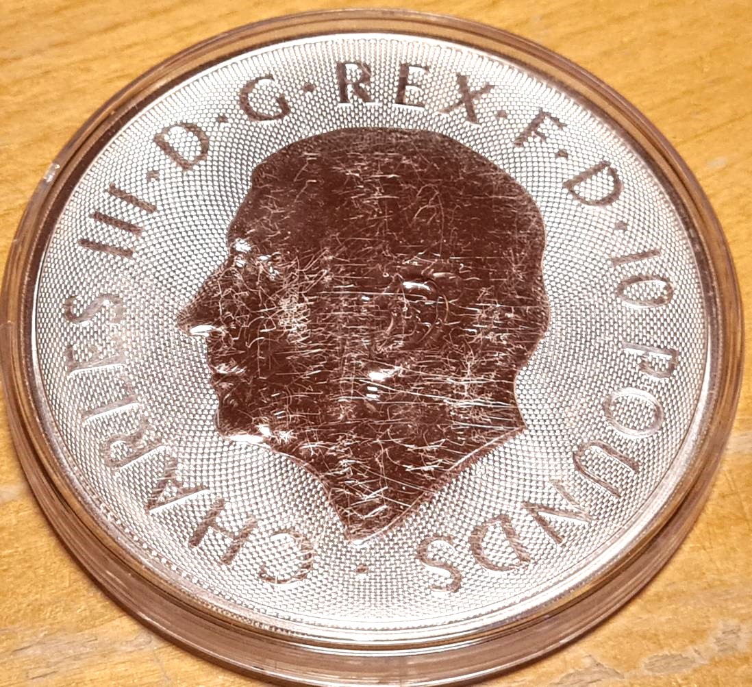 2025 10oz Silver Greyhound of Richmond bullion coin. - Image 3
