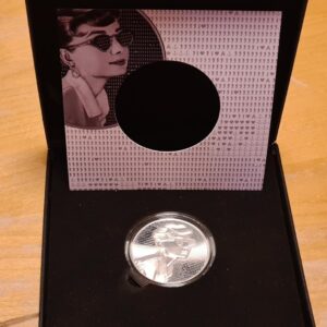 2023 Le Grand Mint 1 oz Silver Audrey Hepburn