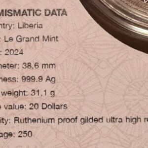 2024 Éntoma Ladybird 1 oz Silver (Ultra-High Relief with Ruthenium plating and selective Gold plating). - Image 5