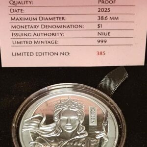 Niue 2023-2026 Chess Series 1oz Silver Black Proof 5-Coin Set (Complete to Date) - Image 18