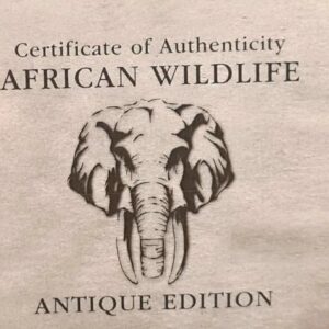 2015 Somalia African Wildlife Elephant 1 oz Silver Antique Coin (In Wooden Box) - Image 11