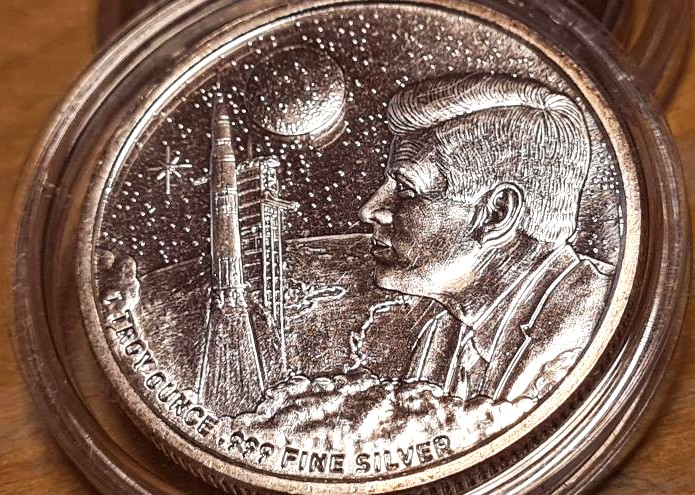 Apollo 11 Moon Landing 1 oz silver - Image 3