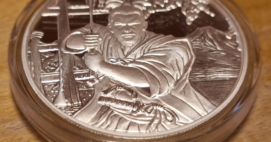2022 Fiji Ancient Warriors: Samurai 1 oz Silver Coin - Image 7