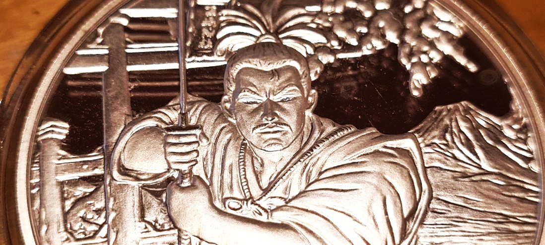 2022 Fiji Ancient Warriors: Samurai 1 oz Silver Coin