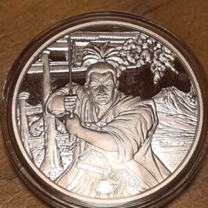 2022 Fiji Ancient Warriors: Samurai 1 oz Silver Coin - Image 6