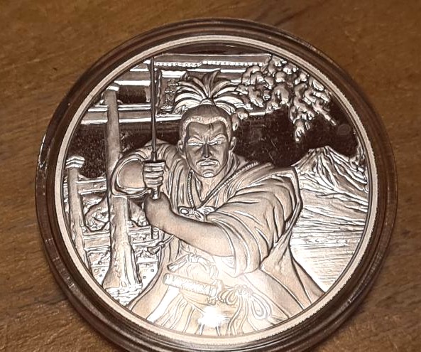2022 Fiji Ancient Warriors: Samurai 1 oz Silver Coin - Image 6