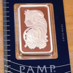PAMP Suisse Lady Fortuna 1oz Silver Minted Bar in CertiPAMP Assay Card