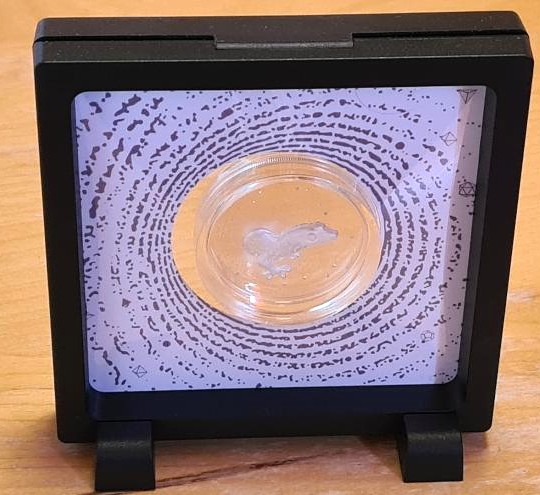 2023 Cameroon Herpeton Gecko 1oz Silver Proof Ultra High Relief Coin - Image 2