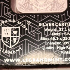 Le Grand Mint 2025 Eagle and Serpent 1oz Silver Bar Proof-Like Carded (Mintage 5,000) - Image 4