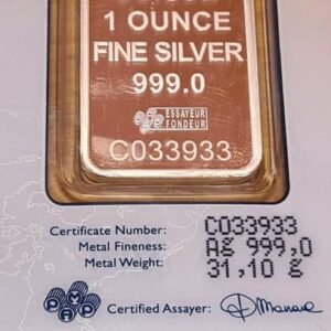 PAMP Suisse Lady Fortuna 1oz Silver Minted Bar in CertiPAMP Assay Card - Image 5