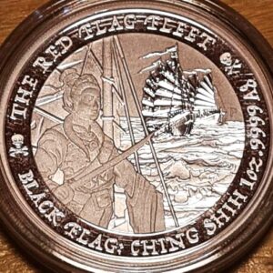 2019-2024 Tuvalu Black Flag Complete 6-Coin Series Set 1oz Silver BU - Image 12
