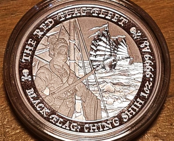 2019-2024 Tuvalu Black Flag Complete 6-Coin Series Set 1oz Silver BU - Image 12