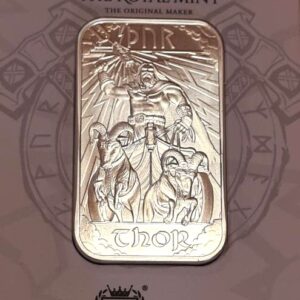 Norse Gods 1oz Silver Bullion Bar 3-Coin Set Loki Thor Odin Royal Mint x Germania Mint Carded - Image 13