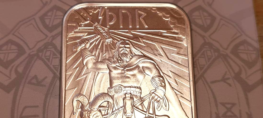 Norse Gods 1oz Silver Bullion Bar 3-Coin Set Loki Thor Odin Royal Mint x Germania Mint Carded - Image 14