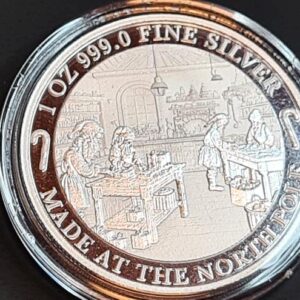 PAMP Suisse Santa’s Workshop 1oz Pure Silver Coloured Round (Proof-Like with Presentation Box) - Image 3