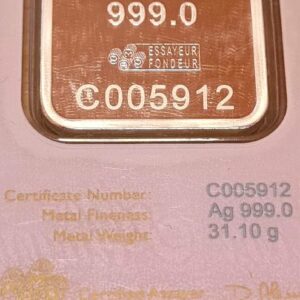 PAMP Suisse Love Always 1oz Silver Bar Minted in CertiPAMP Assay Card - Image 6