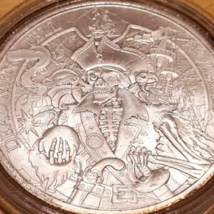 1 oz Silver "Dead Men Tell No Tales" Pirate Round