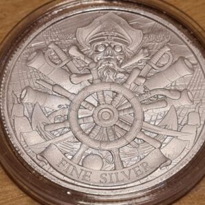 1 oz Silver "Dead Men Tell No Tales" Pirate Round - Image 9