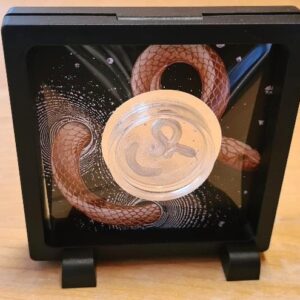 Alternative view of 2024 Cameroon Herpeton Snake 1oz Silver Proof Ultra High Relief Coin
