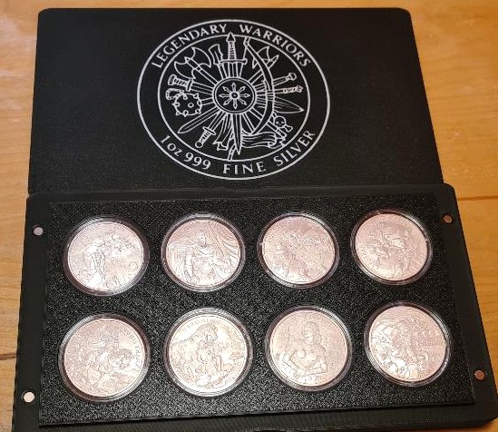 Legendary Warriors 1oz Silver Rounds 14-Coin Set (Releases 1-14) in Custom Presentation Box - Image 3