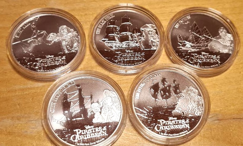 The Officially Licensed Disney Pirates of the Caribbean 1 oz Silver Coin Collection